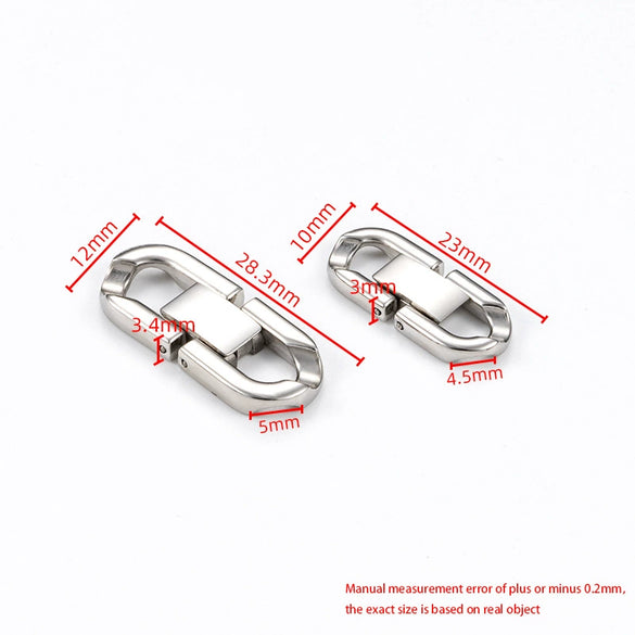 Stainless Steel Jewelry U Shaped Buckle For Necklace And Bracelet Connection Electroplated Diy Accessories