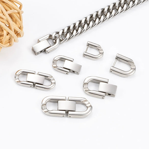 Stainless Steel Jewelry U Shaped Buckle For Necklace And Bracelet Connection Electroplated Diy Accessories