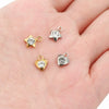 Stainless Steel Jewelry With Diamond Inlay And Love Star Pattern For Accessories