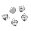 Stainless Steel Jewelry With Diamond Inlay And Love Star Pattern For Accessories