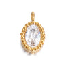 Stainless Steel Jewelry With Diamond Zircon Electroplated Geometric Earrings Bracelet Necklace