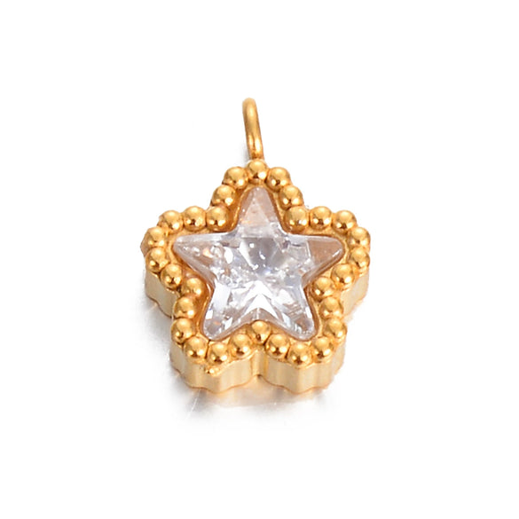 Stainless Steel Jewelry With Diamond Zircon Electroplated Geometric Earrings Bracelet Necklace