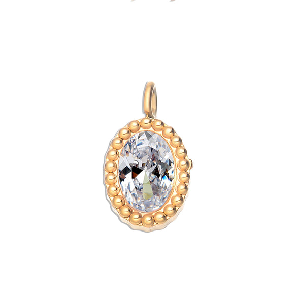 Stainless Steel Jewelry With Diamond Zircon In Round Love Fivepointed Star Eyes Oval Water Drop Shapes Electroplated Earrings Bracelet Necklace Diy Accessories