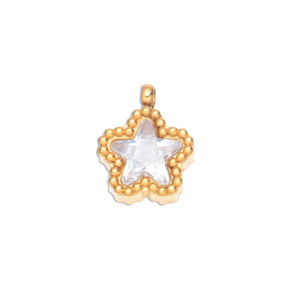 Stainless Steel Jewelry With Diamond Zircon In Round Love Fivepointed Star Eyes Oval Water Drop Shapes Electroplated Earrings Bracelet Necklace Diy Accessories