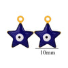 Stainless Steel Jewelry With Eyes Pattern Oil Dripping Craft Round Heart Fivepointed Star Pendant Bracelet Necklace