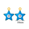 Stainless Steel Jewelry With Eyes Pattern Oil Dripping Craft Round Heart Fivepointed Star Pendant Bracelet Necklace