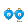 Stainless Steel Jewelry With Eyes Pattern Oil Dripping Craft Round Heart Fivepointed Star Pendant Bracelet Necklace