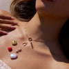 Stainless Steel Jewelry With Pearl Dripping Oil Letter And Heart Shapes Electroplating Process Sweet And Romantic Design For Women