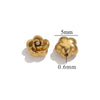 Stainless Steel Jewelry With Rose Pattern Electroplated Handmade Pendant Necklace And Bracelet