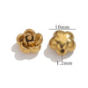 Stainless Steel Jewelry With Rose Pattern Electroplated Handmade Pendant Necklace And Bracelet