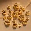 Stainless Steel Jewelry With Rose Pattern Electroplated Handmade Pendant Necklace And Bracelet