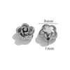 Stainless Steel Jewelry With Rose Pattern Electroplated Handmade Pendant Necklace And Bracelet