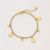 Stainless Steel 18K Electroplated Fourleaf Clover Fashion Women's Bracelet Jewelry