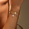 Stainless Steel 18K Electroplated Fourleaf Clover Fashion Women's Bracelet Jewelry