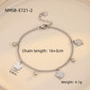 Stainless Steel 18K Electroplated Fourleaf Clover Fashion Women's Bracelet Jewelry