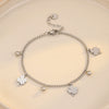 Stainless Steel 18K Electroplated Fourleaf Clover Fashion Women's Bracelet Jewelry
