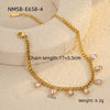 Stainless Steel 18K Electroplated Geometric Rhinestone Tassel Women's Bracelet