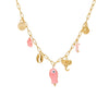 Stainless Steel 18K Electroplated Geometric Style Marine Pendant Necklace For Women
