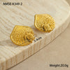 Stainless Steel 18K Electroplated Geometric Style Women's Earrings