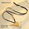 Stainless Steel 18K Electroplated Love Peach Heart Pendant Necklace For Women