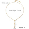 Stainless Steel 18K Electroplated Love Peach Heart Pendant Necklace For Women