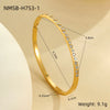 Stainless Steel 18K Geometric Pattern Electroplated Women's Bracelet Jewelry Wholesale