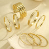 Stainless Steel 18K Geometric Pattern Electroplated Women's Bracelet Jewelry Wholesale