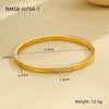 Stainless Steel 18K Geometric Pattern Electroplated Women's Bracelet Jewelry Wholesale