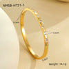 Stainless Steel 18K Geometric Pattern Electroplated Women's Bracelet Jewelry Wholesale