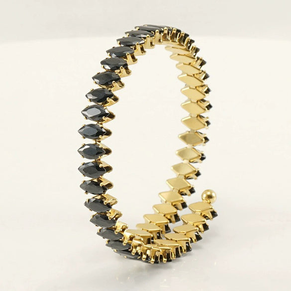 Stainless Steel 18K Geometric Women's Electroplated Bracelet