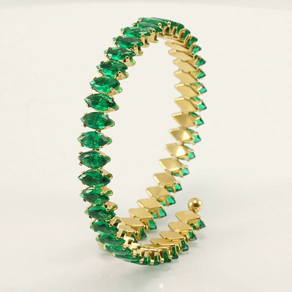 Stainless Steel 18K Geometric Women's Electroplated Bracelet