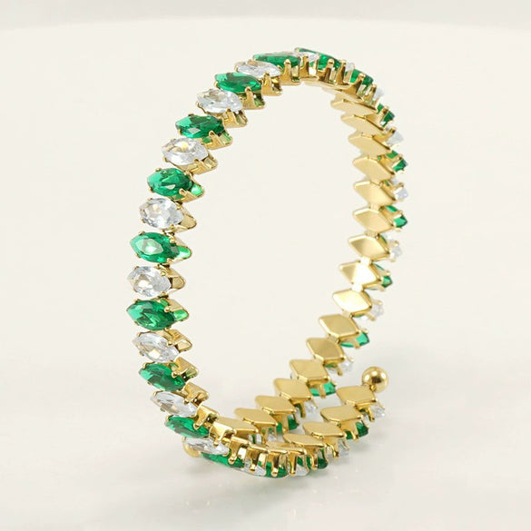 Stainless Steel 18K Geometric Women's Electroplated Bracelet