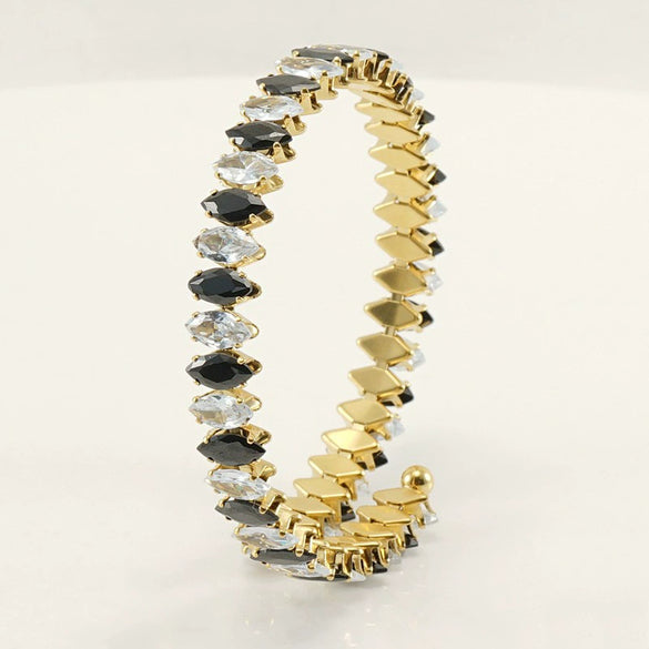 Stainless Steel 18K Geometric Women's Electroplated Bracelet