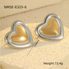 Stainless Steel 18K Gold Electroplated Geometric Fashion Women's Earrings