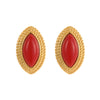 Stainless Steel 18K Gold Electroplated Horse Eye Women's Fashion Retro Earrings