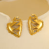 Stainless Steel 18K Gold Geometric Love Design Electroplated Diamond Necklace Fashion Women's Jewelry