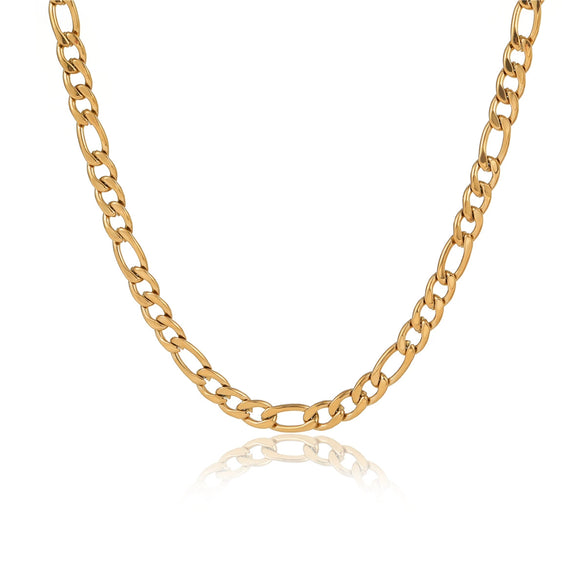 Stainless Steel 18K Gold Plated Chain Necklace Fashion Style