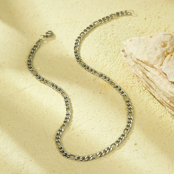 Stainless Steel 18K Gold Plated Chain Necklace Fashion Style