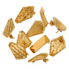 Stainless Steel 18K Gold Plated Electroplated Fish Pattern Diy Earrings Making Supplies Jewelry Accessories