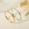 Stainless Steel 18K Gold Plated Electroplated Geometric Diamond Bracelet For Women