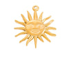 Stainless Steel 18K Gold Plated Jewelry Accessories Sun Love Pendant Bracelet Necklace Handmade