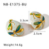Stainless Steel 18K Gold Plated Oval Asymmetric Earrings With Dripping Dragonfly Pattern For Women Furnace Vacuum Plating Electroplating