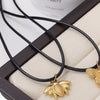 316L Stainless Steel 18K Gold Plated Pendant Jewelry Butterfly Flower Leaf Shape