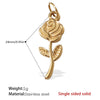 316L Stainless Steel 18K Gold Plated Pendant Jewelry Butterfly Flower Leaf Shape