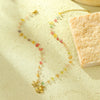 Stainless Steel 18K Gold Plated Starfish Pendant Necklace For Women