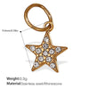 316L Stainless Steel 18K Gold Plated Sun Moon Pendant Jewelry Fashion Necklace For Women