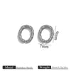 Stainless Steel 18K Gold Plated Twistshaped Ring Diy Jewelry Accessories