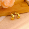 Stainless Steel 18K Gold Plated Women's Drop Earrings Jewelry