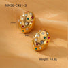 Stainless Steel 18K Gold Plated Women's Drop Earrings Jewelry