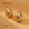 Stainless Steel 18K Gold Plated Women's Drop Earrings Jewelry